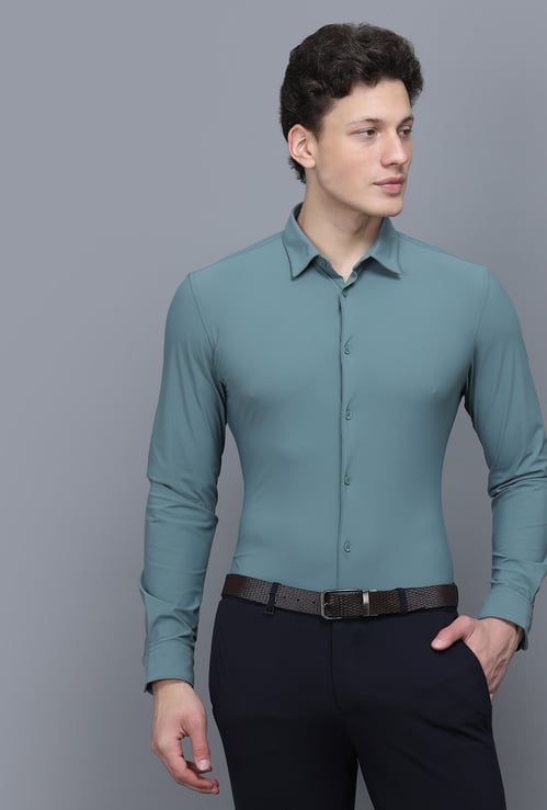 CELIO Solid Slim Fit Formal Shirt