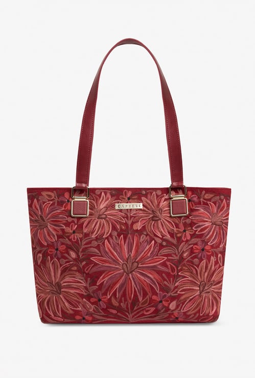 CAPRESE Embroidered Shoulder Bag