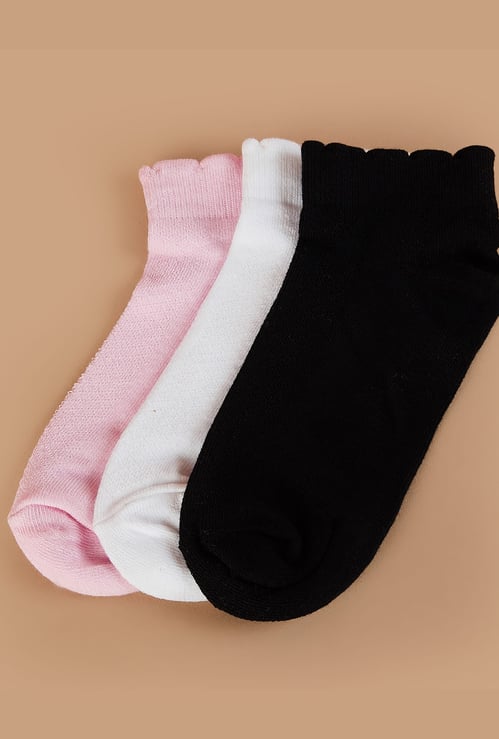 GINGER Knitted Ankle Length Socks - Pack of 3