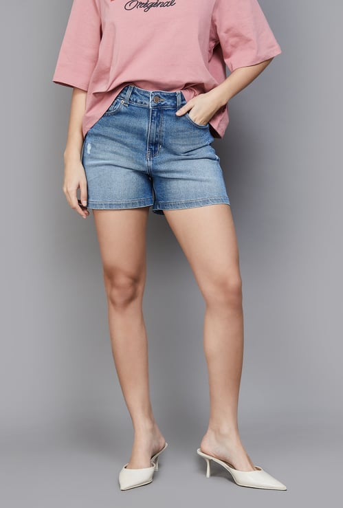 XPOSE Distressed Denim Shorts