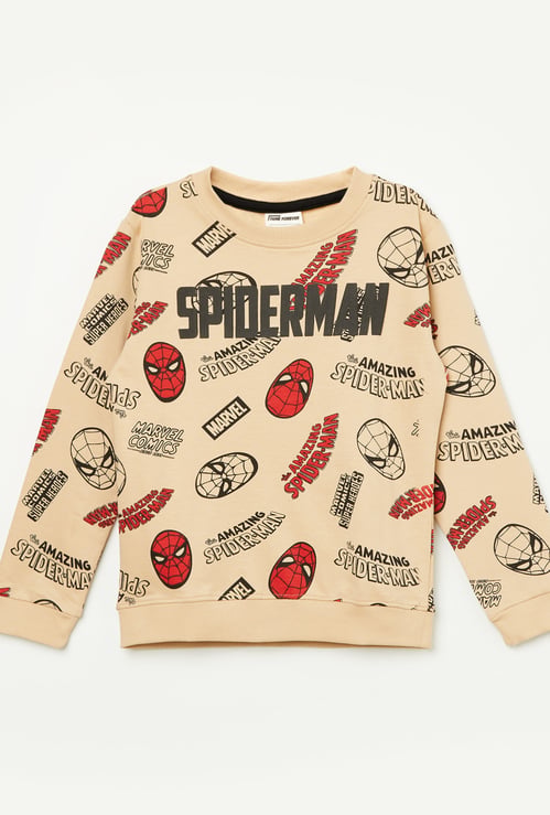 FAME FOREVER Boys Spider-Man Print Sweatshirt