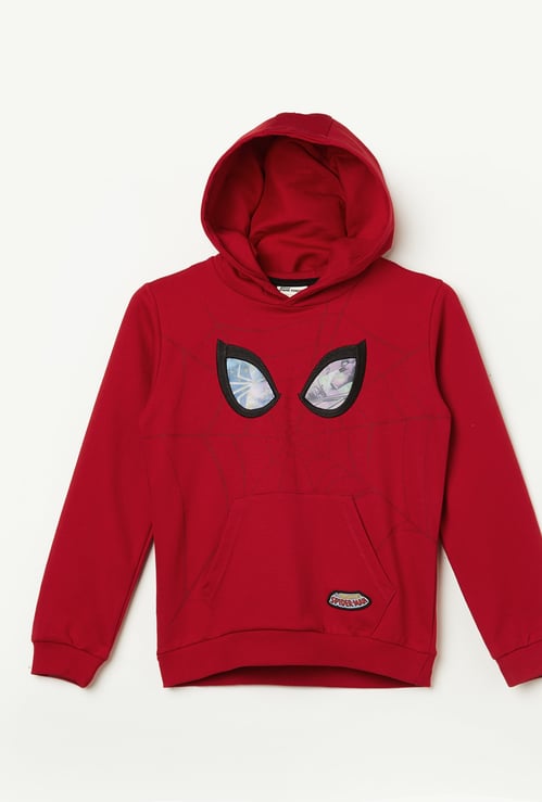 FAME FOREVER Boys Spiderman Hooded Sweatshirt