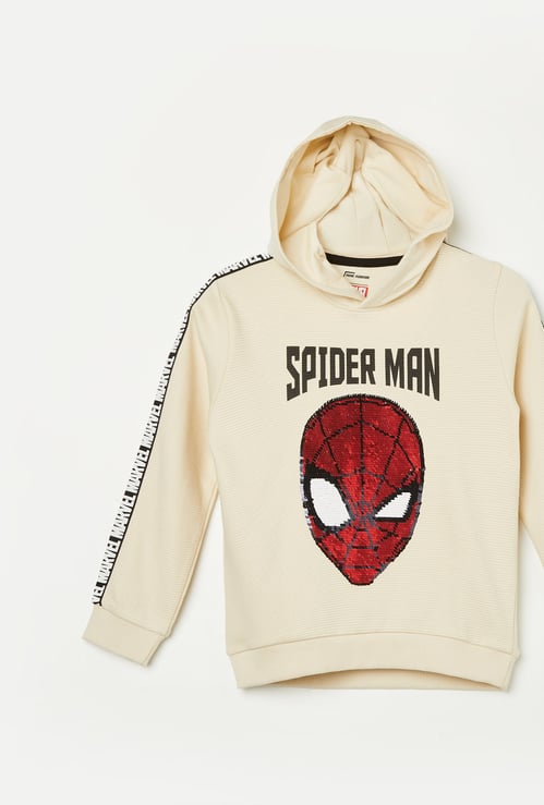 FAME FOREVER Boys Spiderman Embellished Sweatshirt