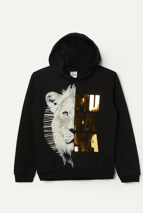 FAME FOREVER Boys Mufasa Print Hooded Sweatshirt