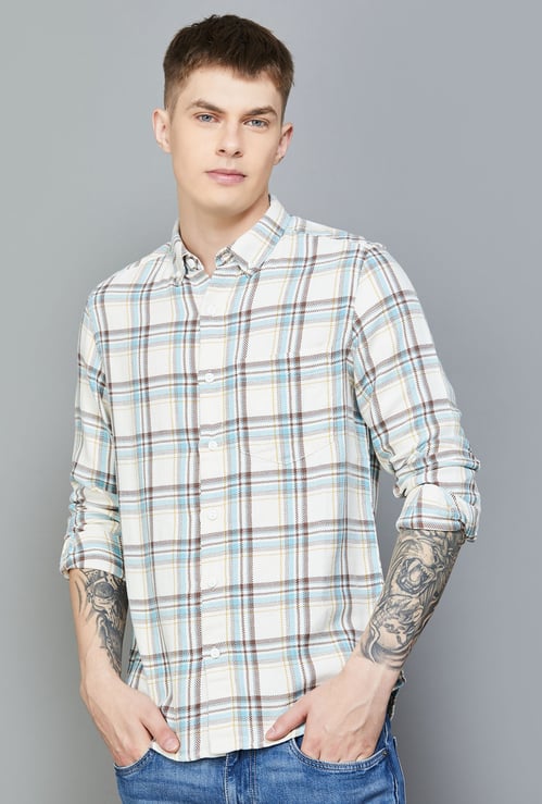 SPYKAR Checked Slim Fit Shirt