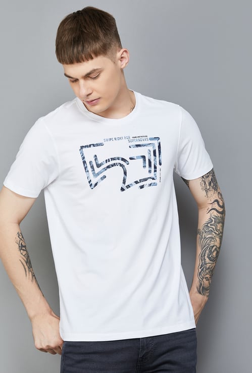 SPYKAR Abstract Print T-shirt