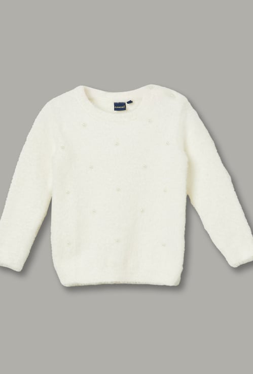 JUNIORS Girls Embellished Sweater