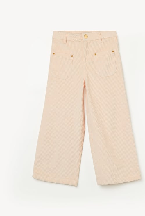 FAME FOREVER Girls Corduroy Wide-Leg Trousers