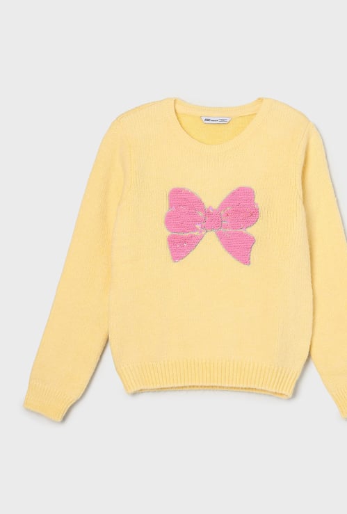 FAME FOREVER Girls Embellished Sweater
