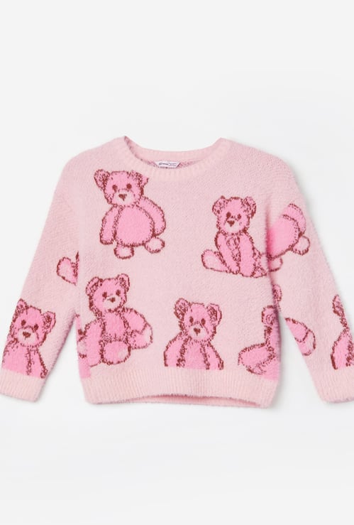 FAME FOREVER Girls Printed Sweater