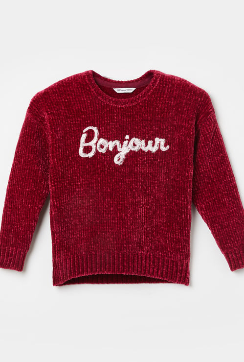 FAME FOREVER Girls Sequinned Sweater