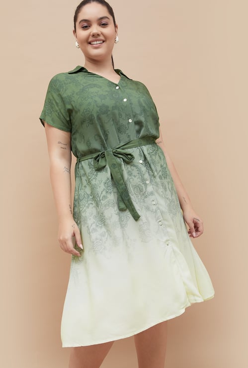 NEXUS Floral Print Shirt Dress