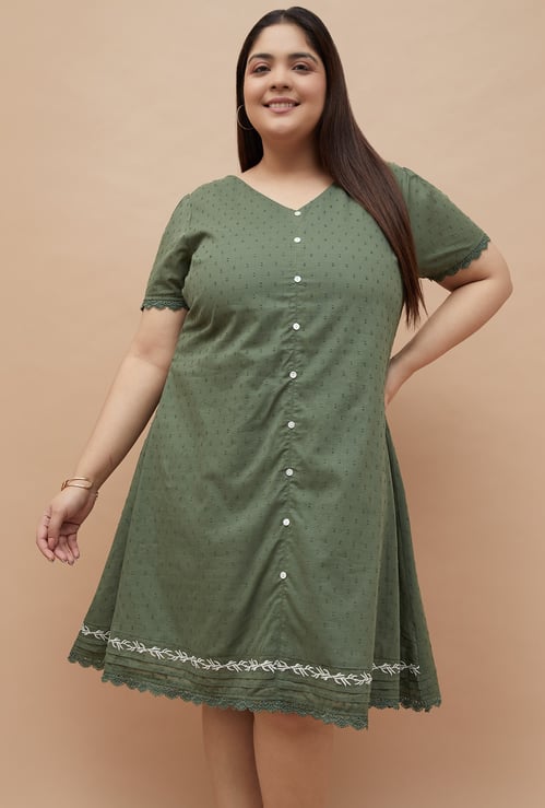 NEXUS Dobby Woven A-line Dress