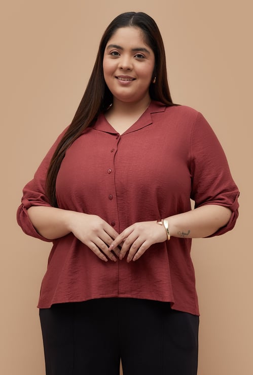 NEXUS Textured Shirt Style Top