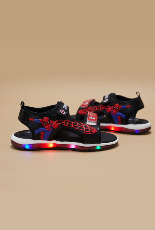 FAME FOREVER Boys Spiderman Applique Sandals