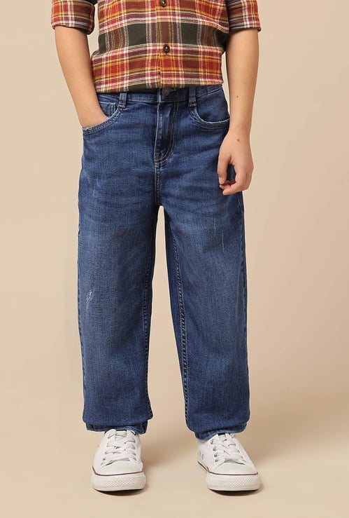 US POLO ASSN KIDS Boys Washed Comfort Fit Jeans