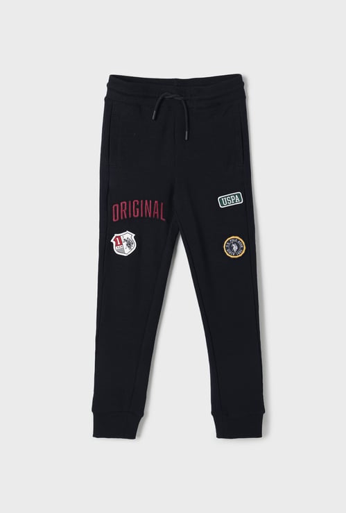 US POLO ASSN KIDS Boys Applique Joggers
