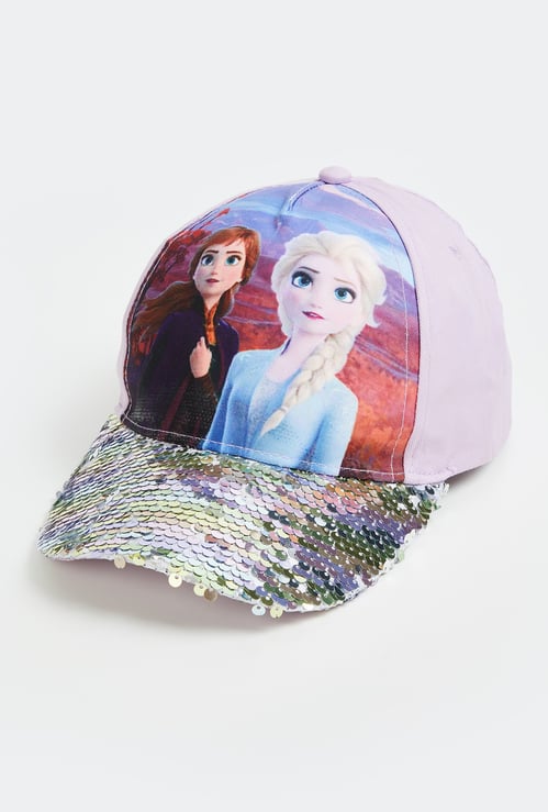 KIDSVILLE Girls Frozen Sequinned Baseball Cap