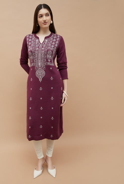 MELANGE Knitted Winterwear Kurta
