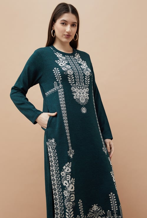 MELANGE Knitted Winter Kurta