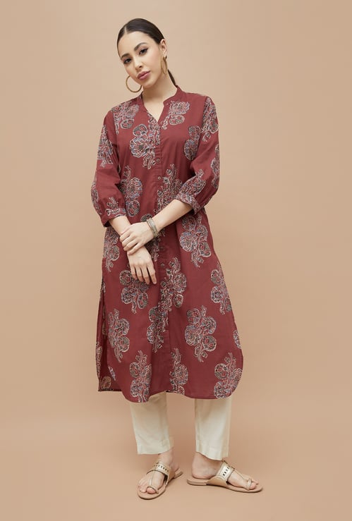 MELANGE Ethnic Motif Straight Kurta