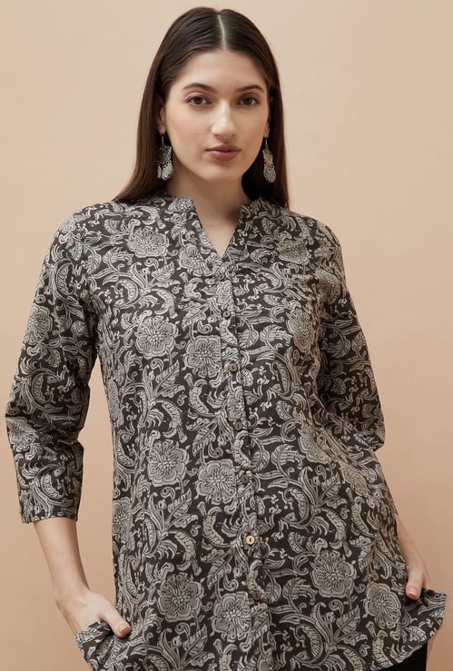 MELANGE Ethnic Motif Straight Kurti