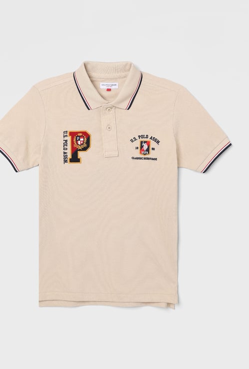 US POLO ASSN KIDS Boys Embroidery Polo T-shirt