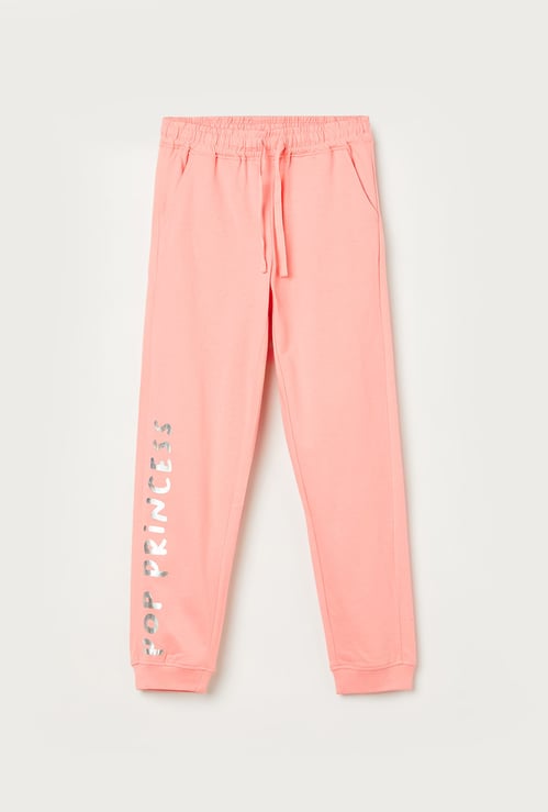 FAME FOREVER Girls Typographic Print Elasticated Joggers