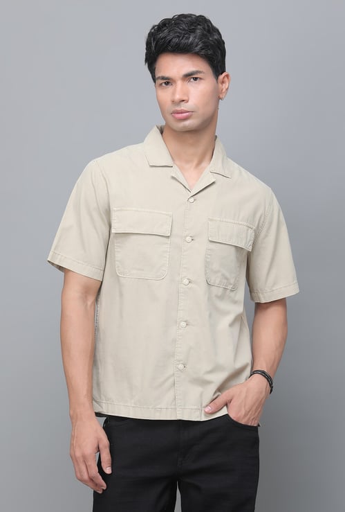LEVI'S Solid Overdyed Slim Fit Shirt