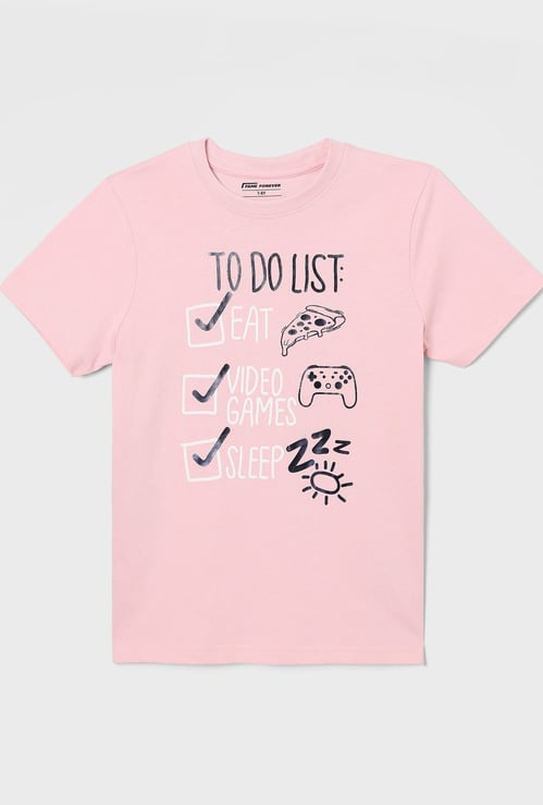 FAME FOREVER Boys Printed T-shirt