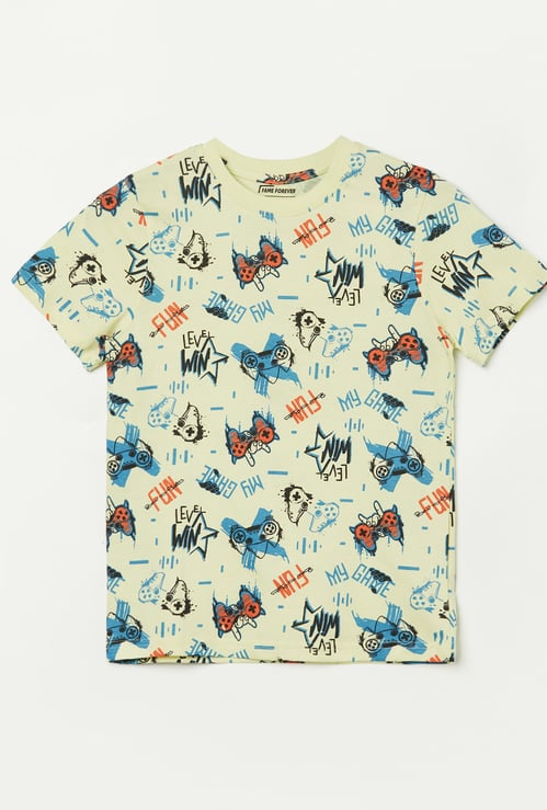 FAME FOREVER Boys Printed T-shirt