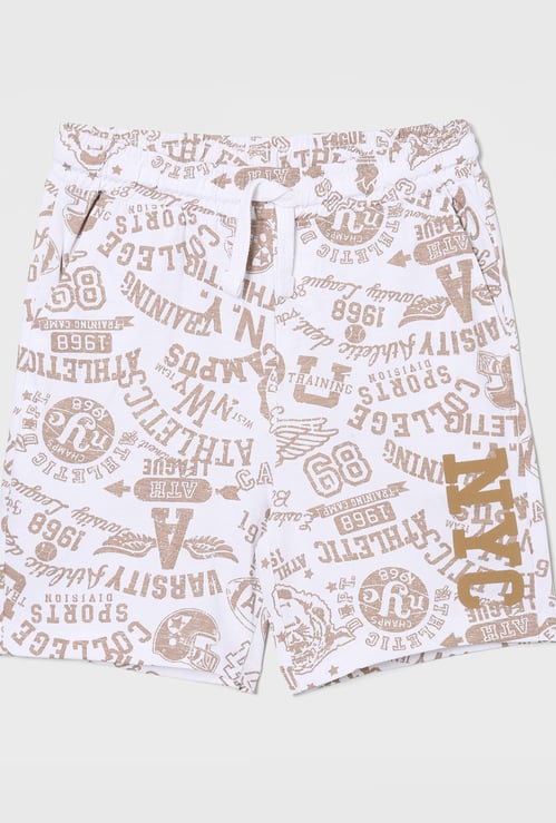 FAME FOREVER Boys Typographic Print Elasticated Shorts
