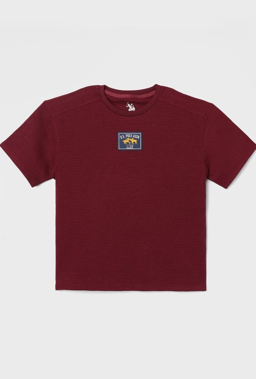 US POLO ASSN KIDS Boys Solid T-shirt