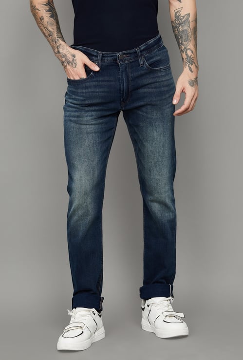 LEVI'S Stonewashed Slim Straight Jeans