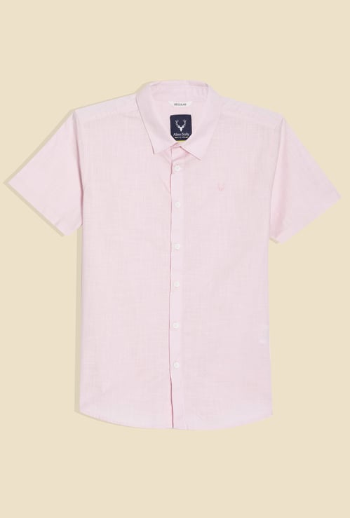 ALLEN SOLLY Boys Solid Regular Fit Shirt