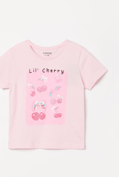 JUNIORS Girls Graphic Print T-shirt