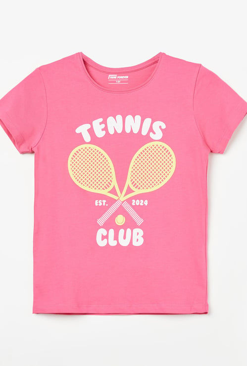 FAME FOREVER Girls Graphic Print T-shirt