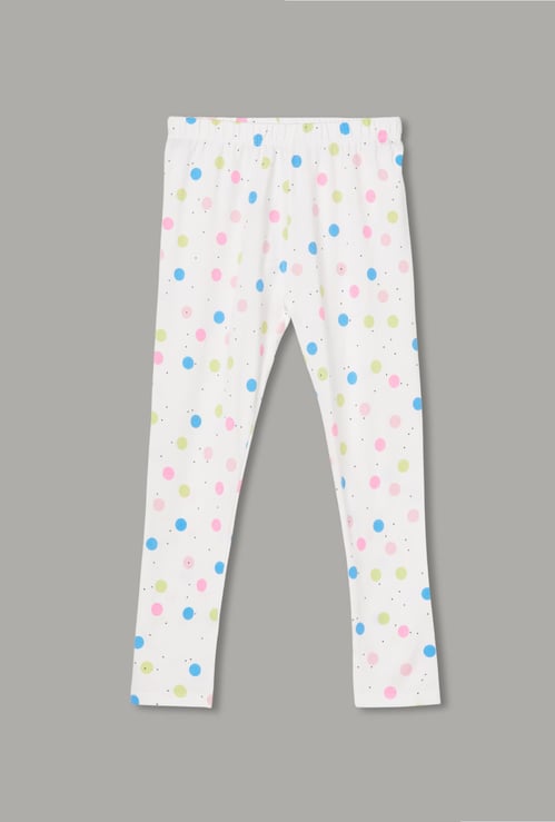 FAME FOREVER Girls Polka Dot Leggings