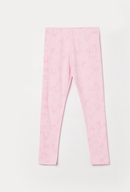 FAME FOREVER Girls Unicorn Print Leggings