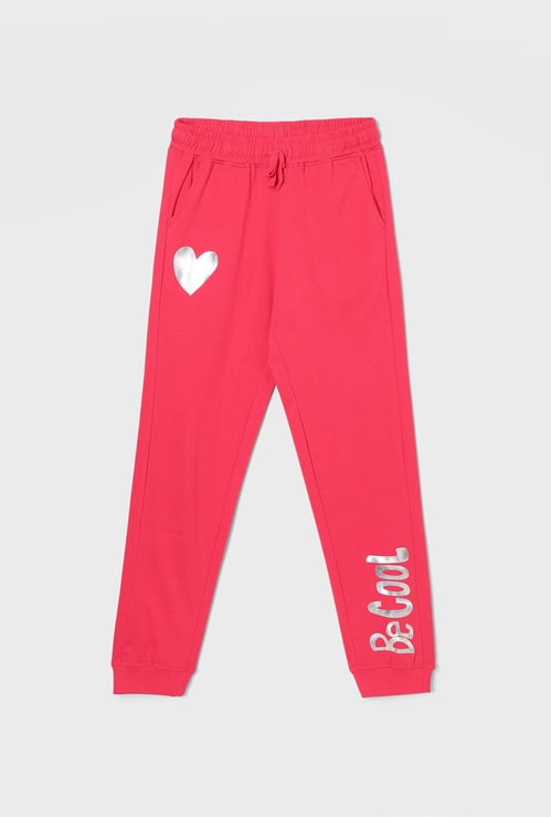 FAME FOREVER Girls Printed Elasticated Joggers