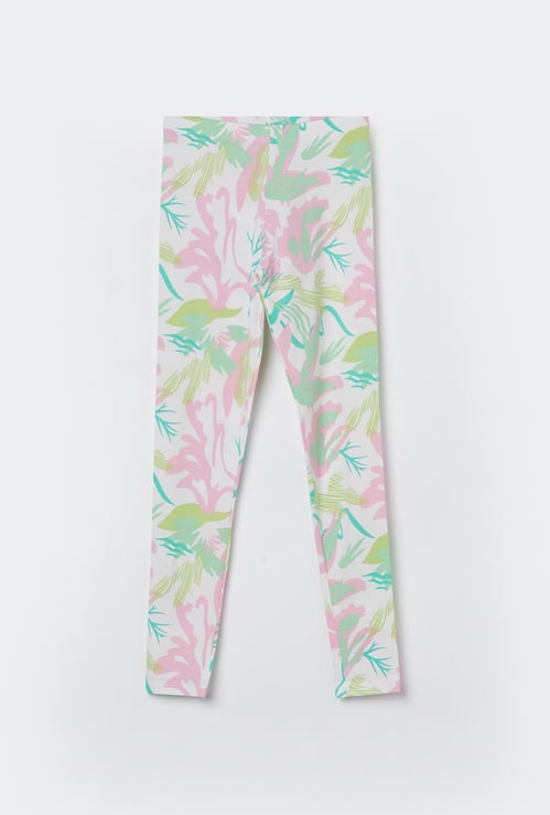 FAME FOREVER Girls Floral Print Leggings