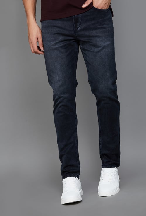 FLYING MACHINE Washed Slash Jeans (Slim Tapered)