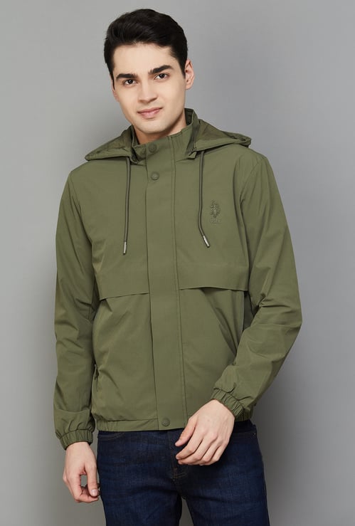 US POLO ASSN Solid Hooded Jacket
