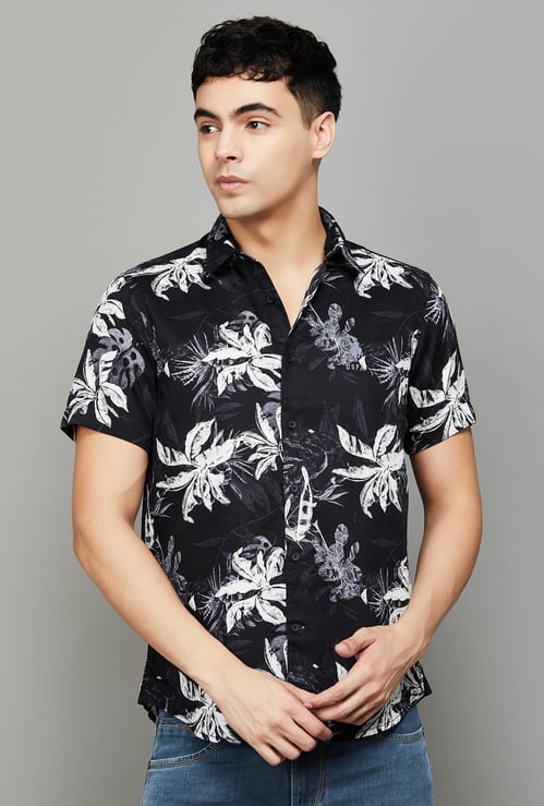 US POLO ASSN Tropical Print Regular Fit Shirt