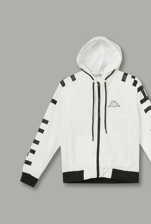 KAPPA Boys Printed Sports Hooded Jacket