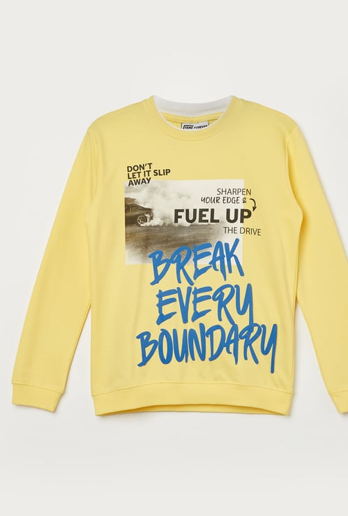 FAME FOREVER Boys Graphic Print Sweatshirt