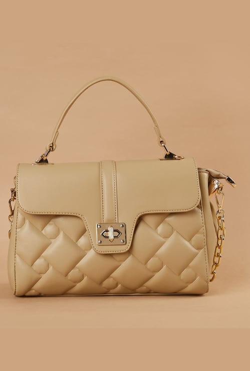 GINGER Embossed Handheld Bag