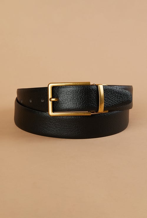 CODE Textured Leather Waist Belt