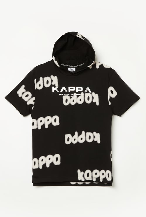 KAPPA Logo Print Hooded T-shirt