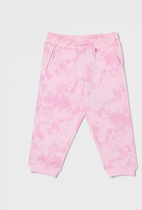 JUNIORS Girls Tie & Dye Printed Joggers